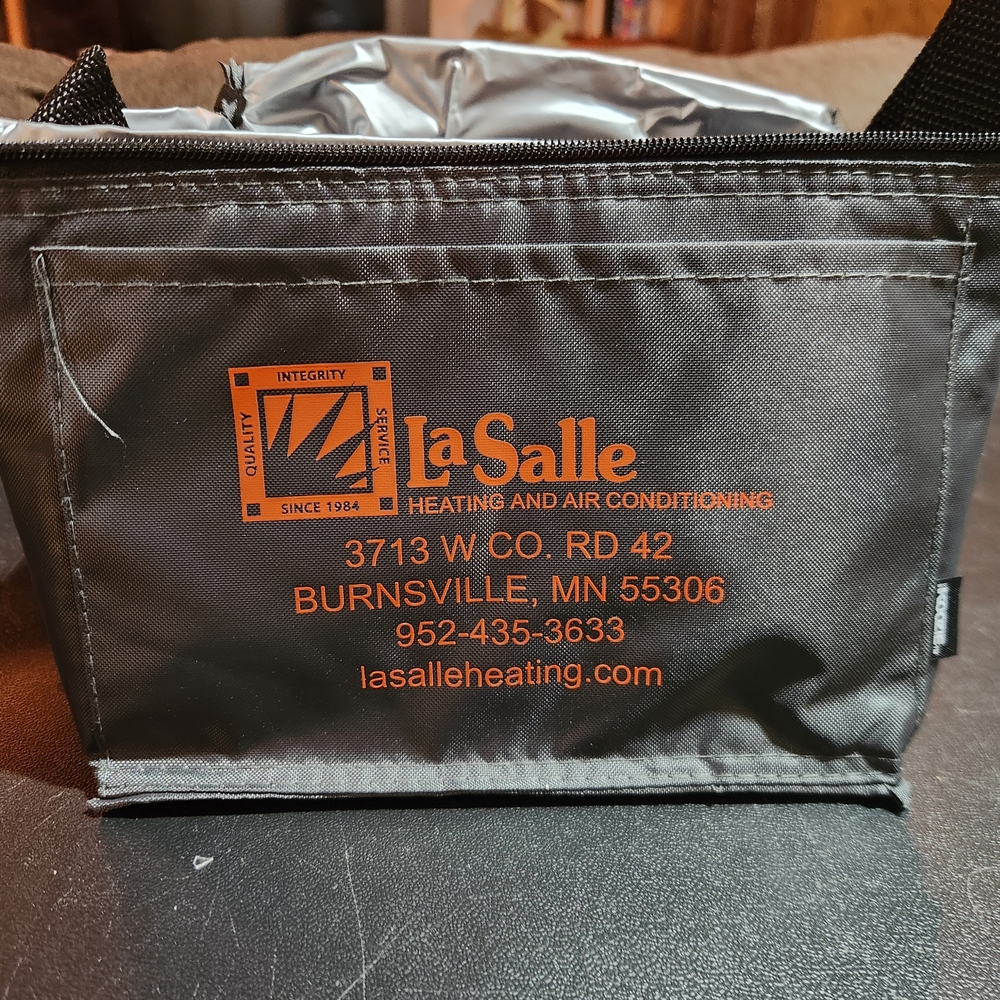 LaSalle Heating and Air Conditioning Grey Lunch Bag